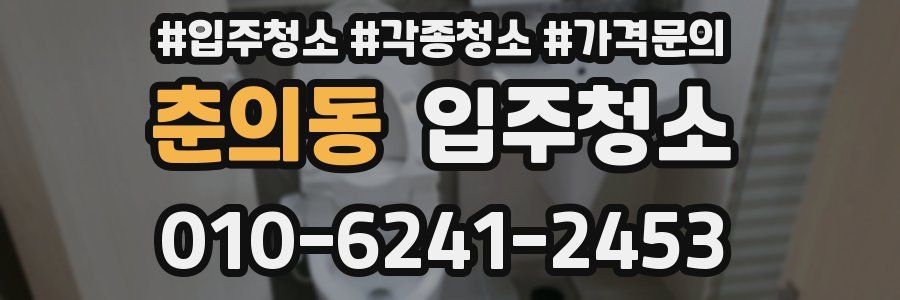 춘의동 이사청소