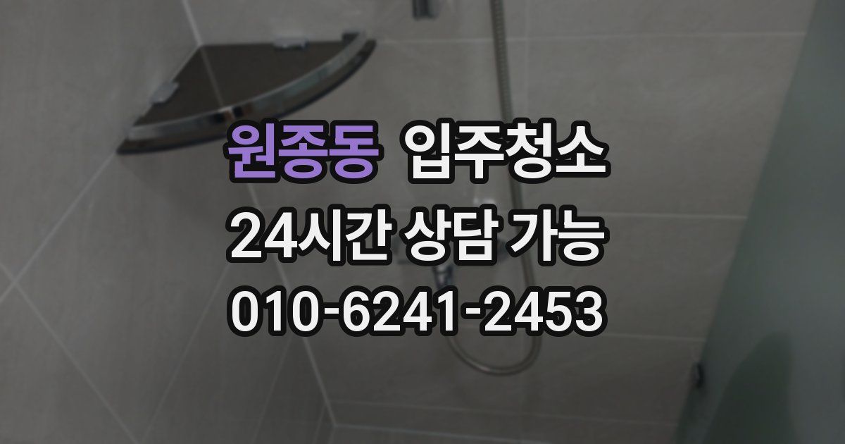 원종동 입주청소