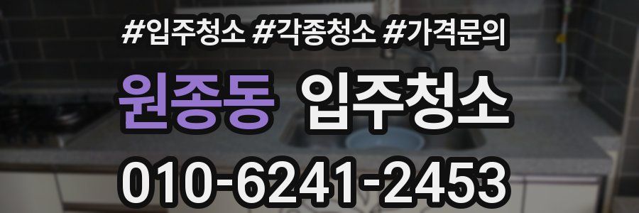 원종동 이사청소