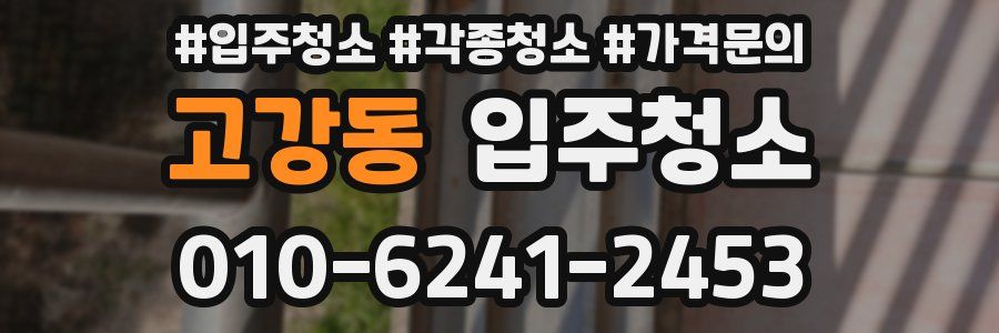 고강동 이사청소