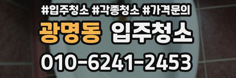 광명동 이사청소