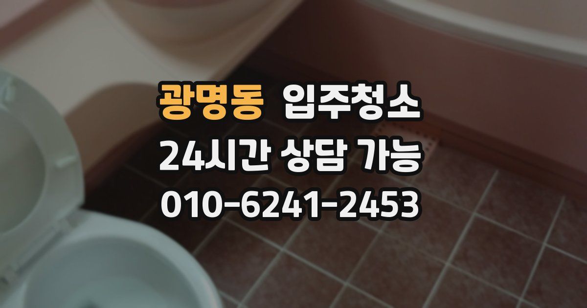 광명동 입주청소