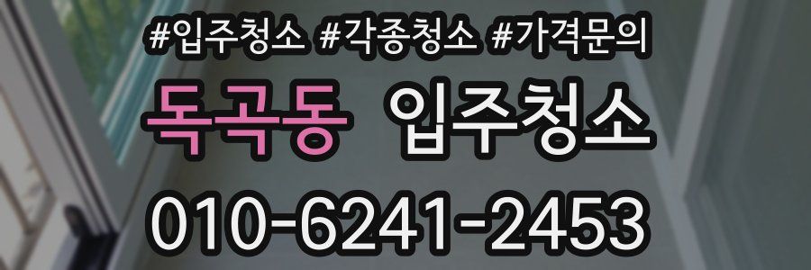 독곡동 이사청소