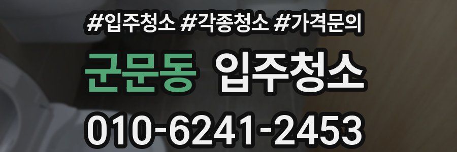 군문동 이사청소