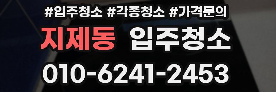 지제동 이사청소