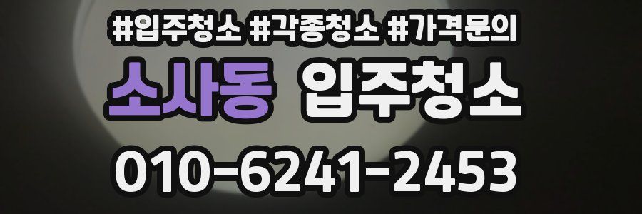 소사동 이사청소