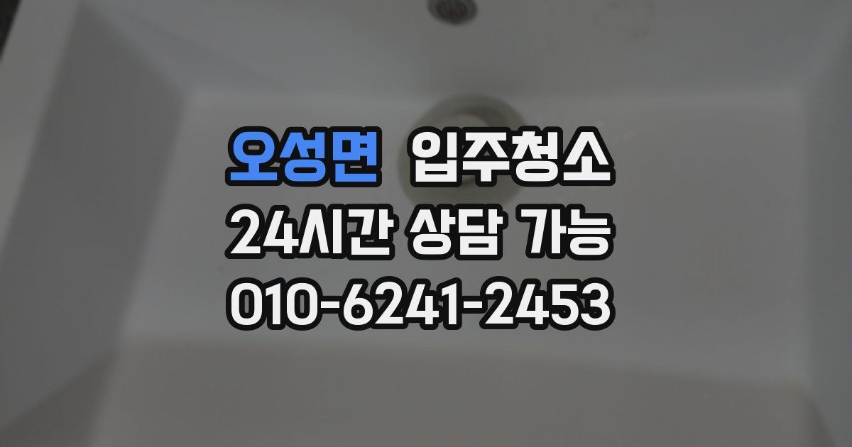 오성면 입주청소