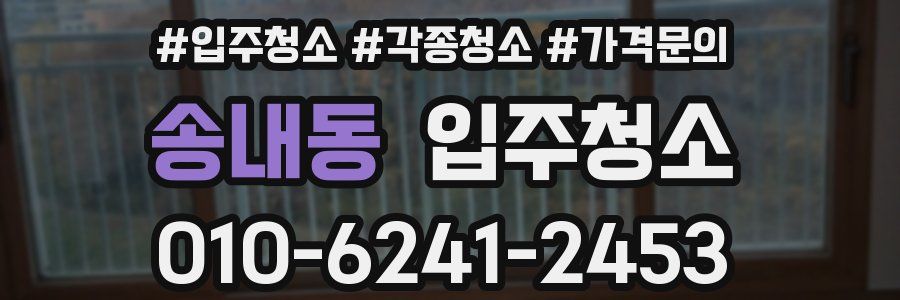 송내동 이사청소