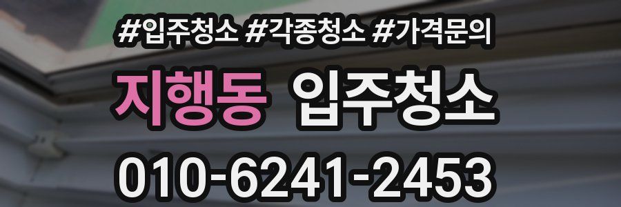 지행동 이사청소