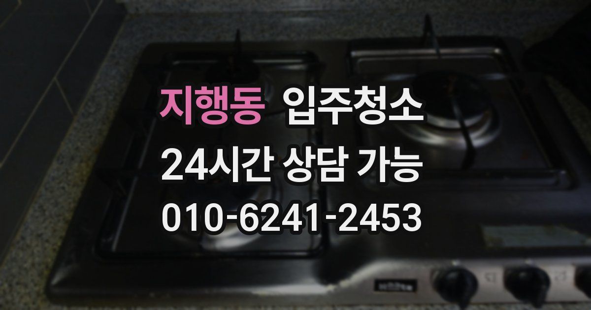 지행동 입주청소