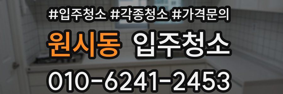 원시동 이사청소