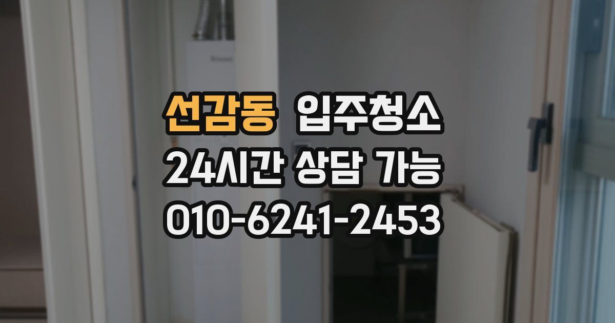 선감동 입주청소