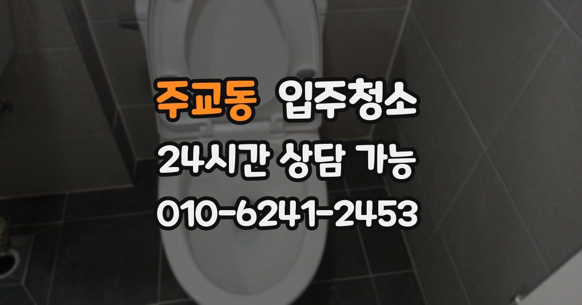 주교동 입주청소