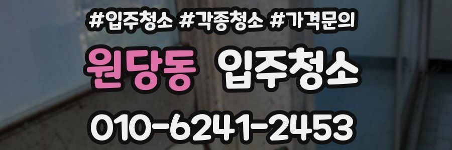 원당동 이사청소