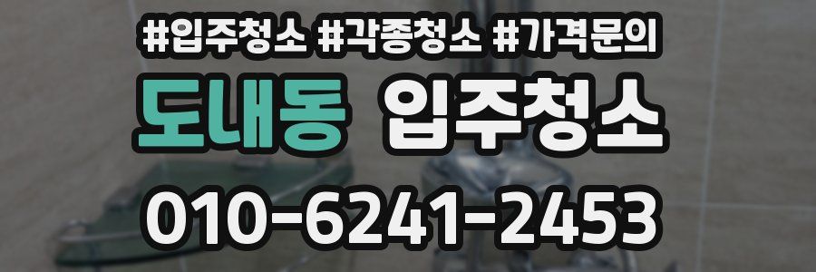 도내동 이사청소