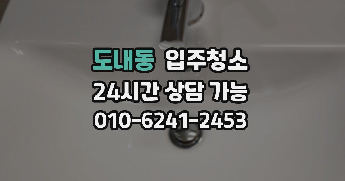 도내동 입주청소