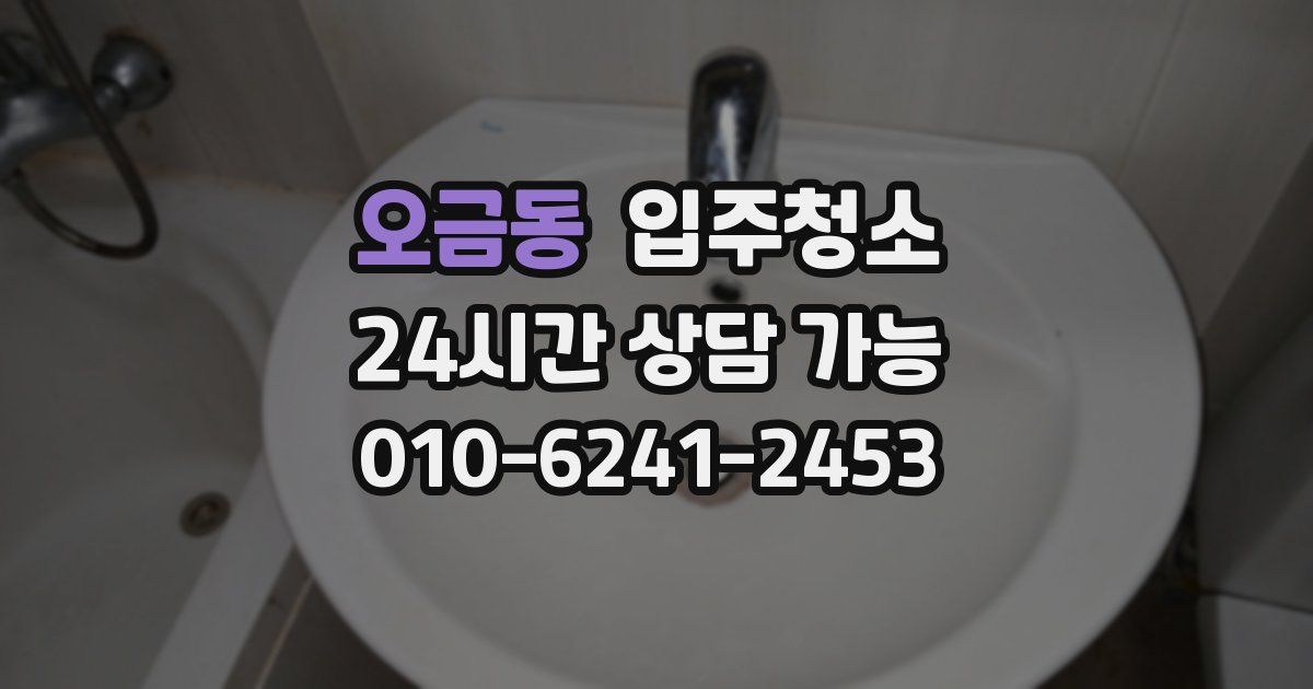 오금동 입주청소