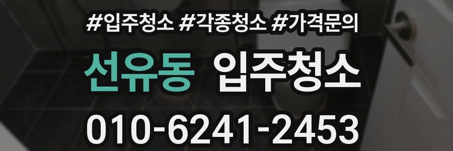 선유동 이사청소