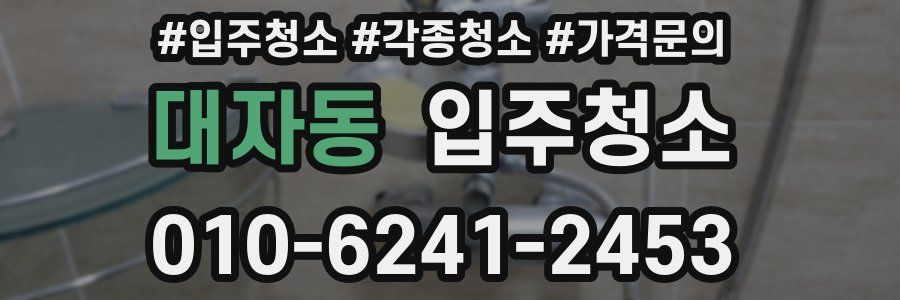 대자동 이사청소