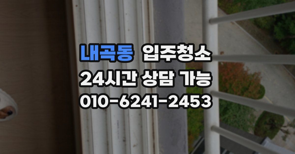 내곡동 입주청소