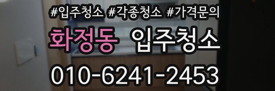 화정동 이사청소