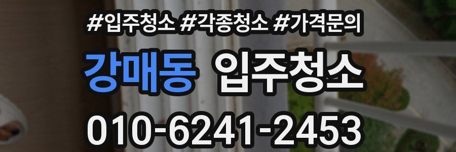 강매동 이사청소