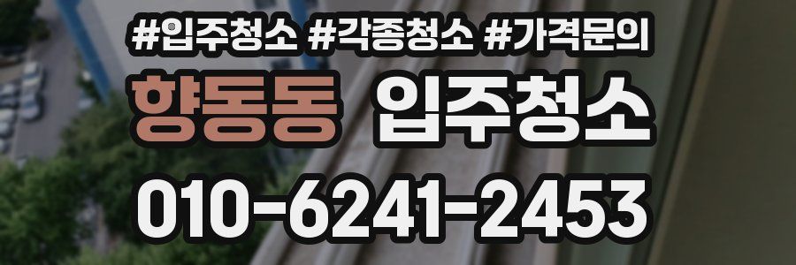 향동동 이사청소