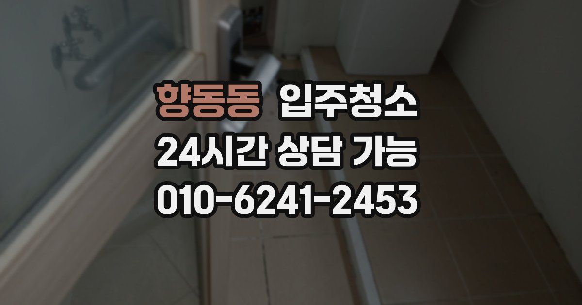 향동동 입주청소