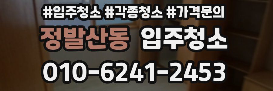 정발산동 이사청소