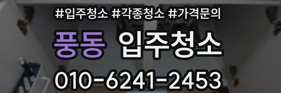 풍동 이사청소