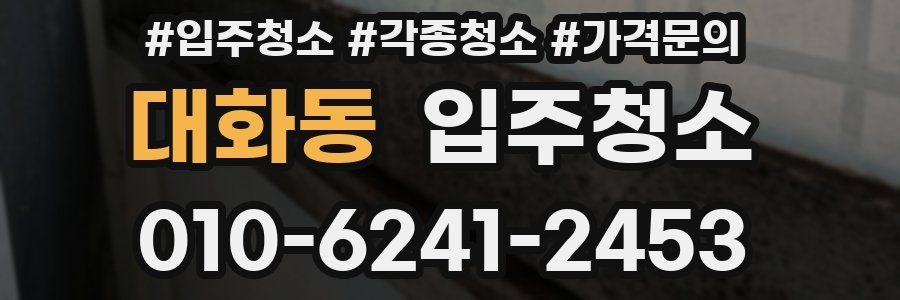 대화동 이사청소