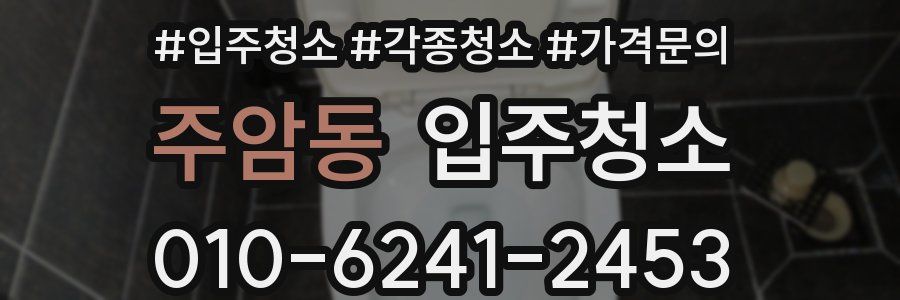 주암동 이사청소