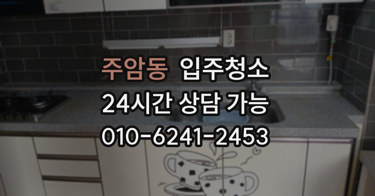 주암동 입주청소