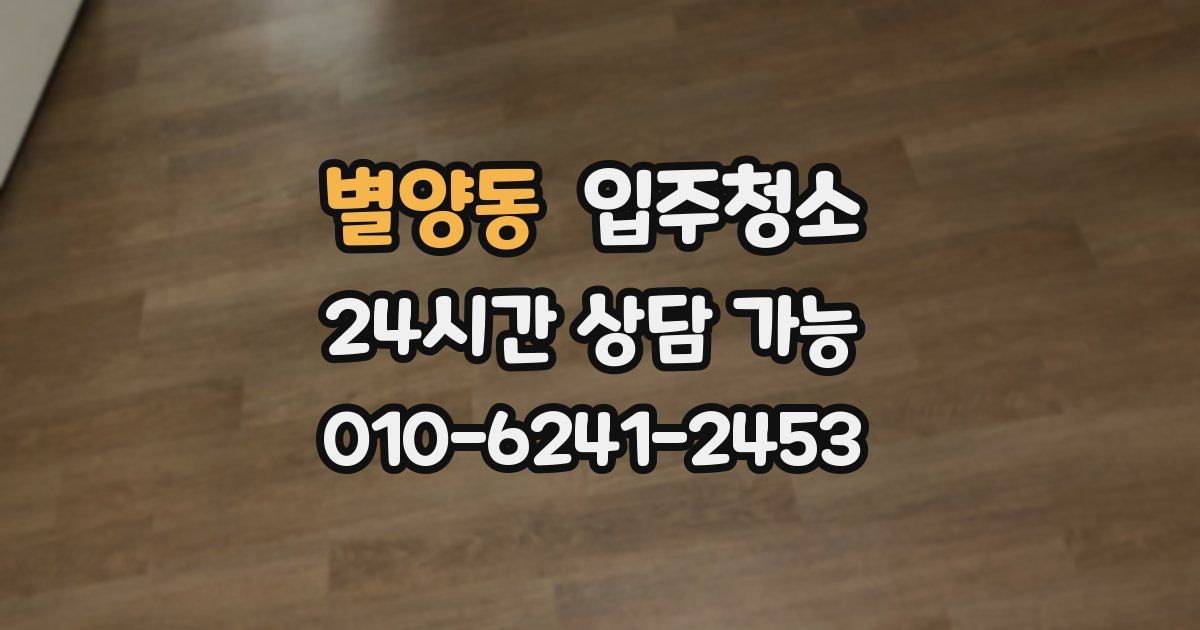 별양동 입주청소