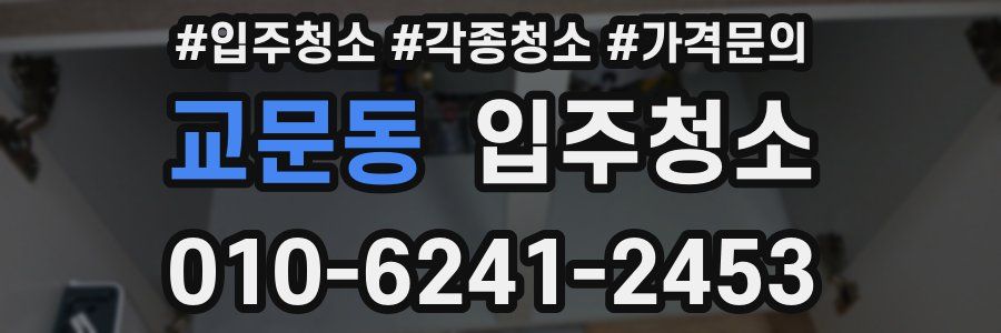 교문동 이사청소