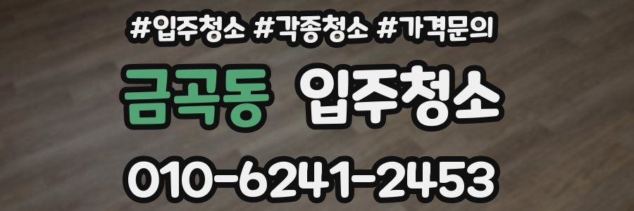 금곡동 이사청소