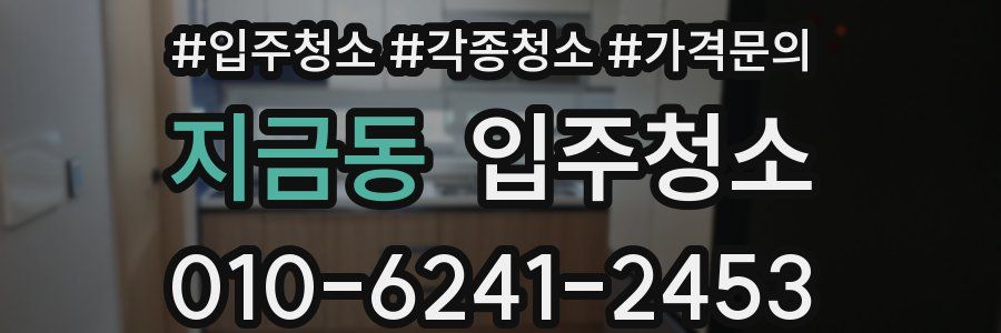 지금동 이사청소