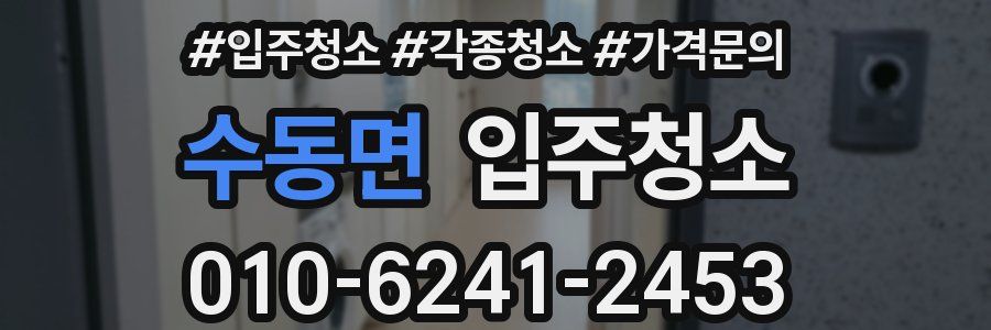 수동면 이사청소