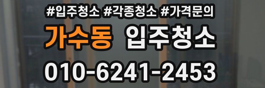 가수동 이사청소