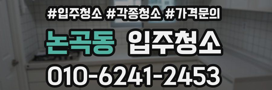 논곡동 이사청소