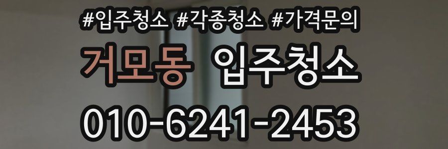 거모동 이사청소