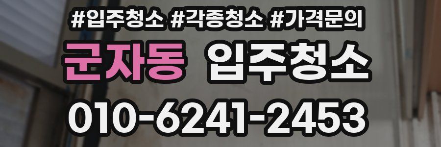 군자동 이사청소