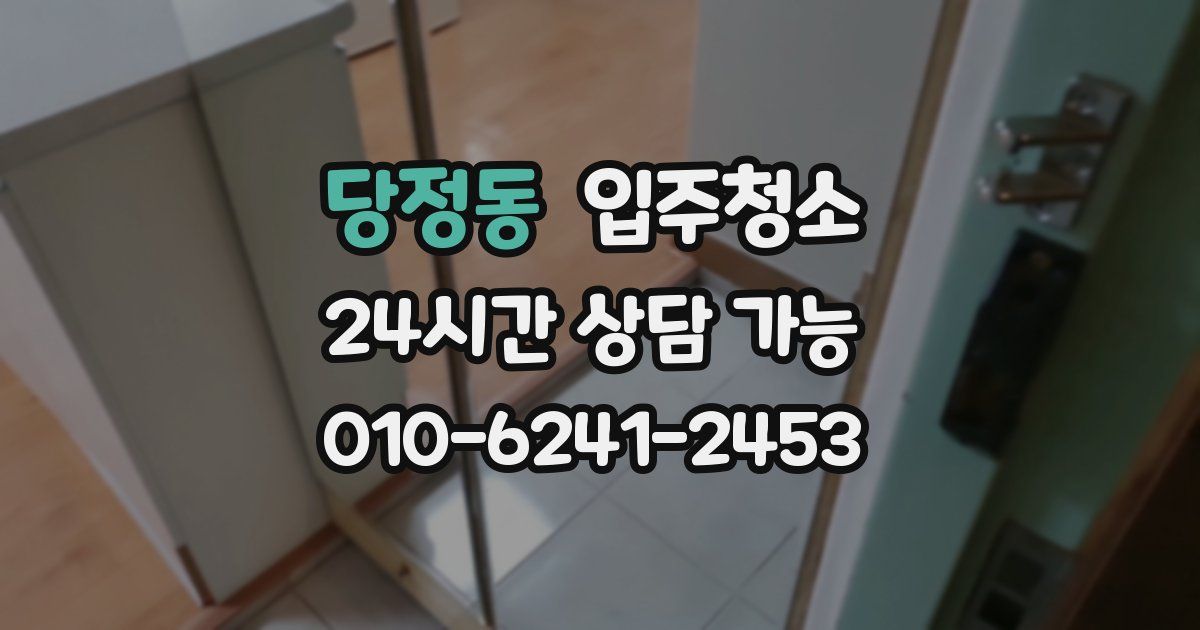 당정동 입주청소