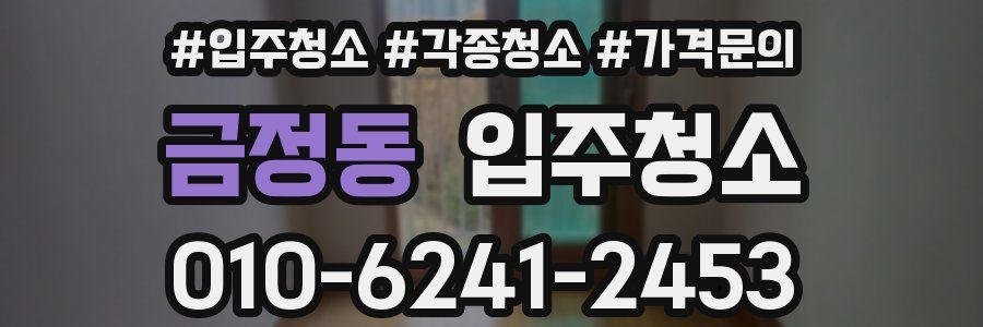 금정동 이사청소