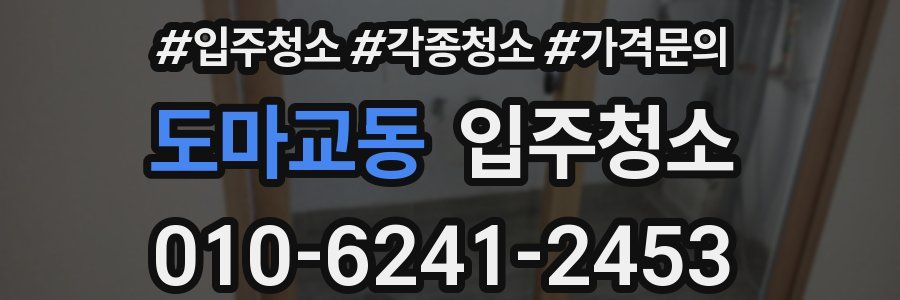 도마교동 이사청소