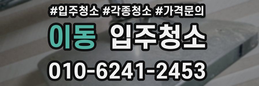 이동 이사청소