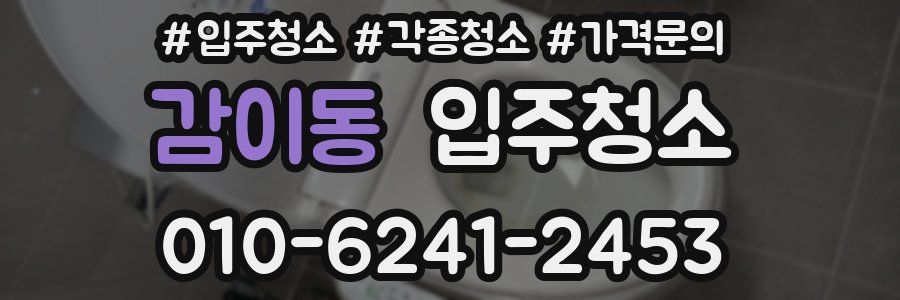 감이동 이사청소