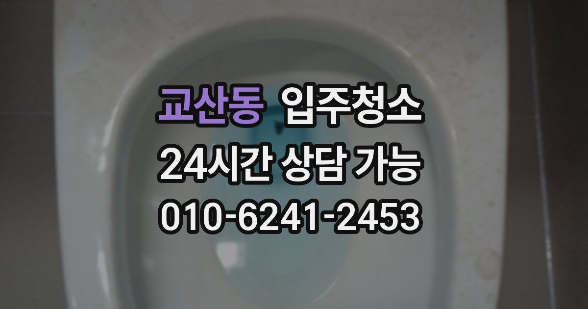 교산동 입주청소