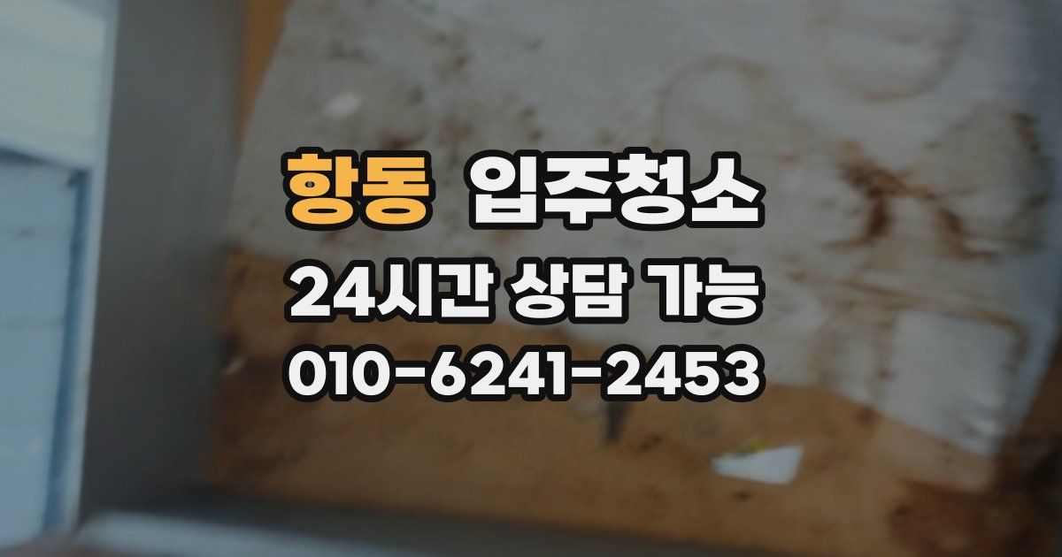 항동 입주청소