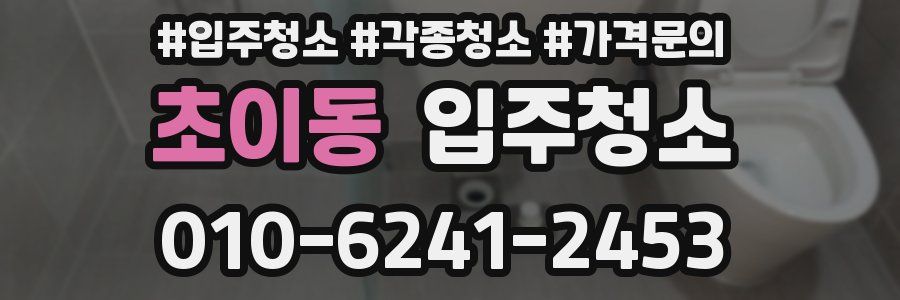 초이동 이사청소